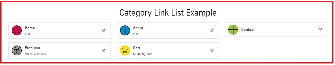 Category Link List Example